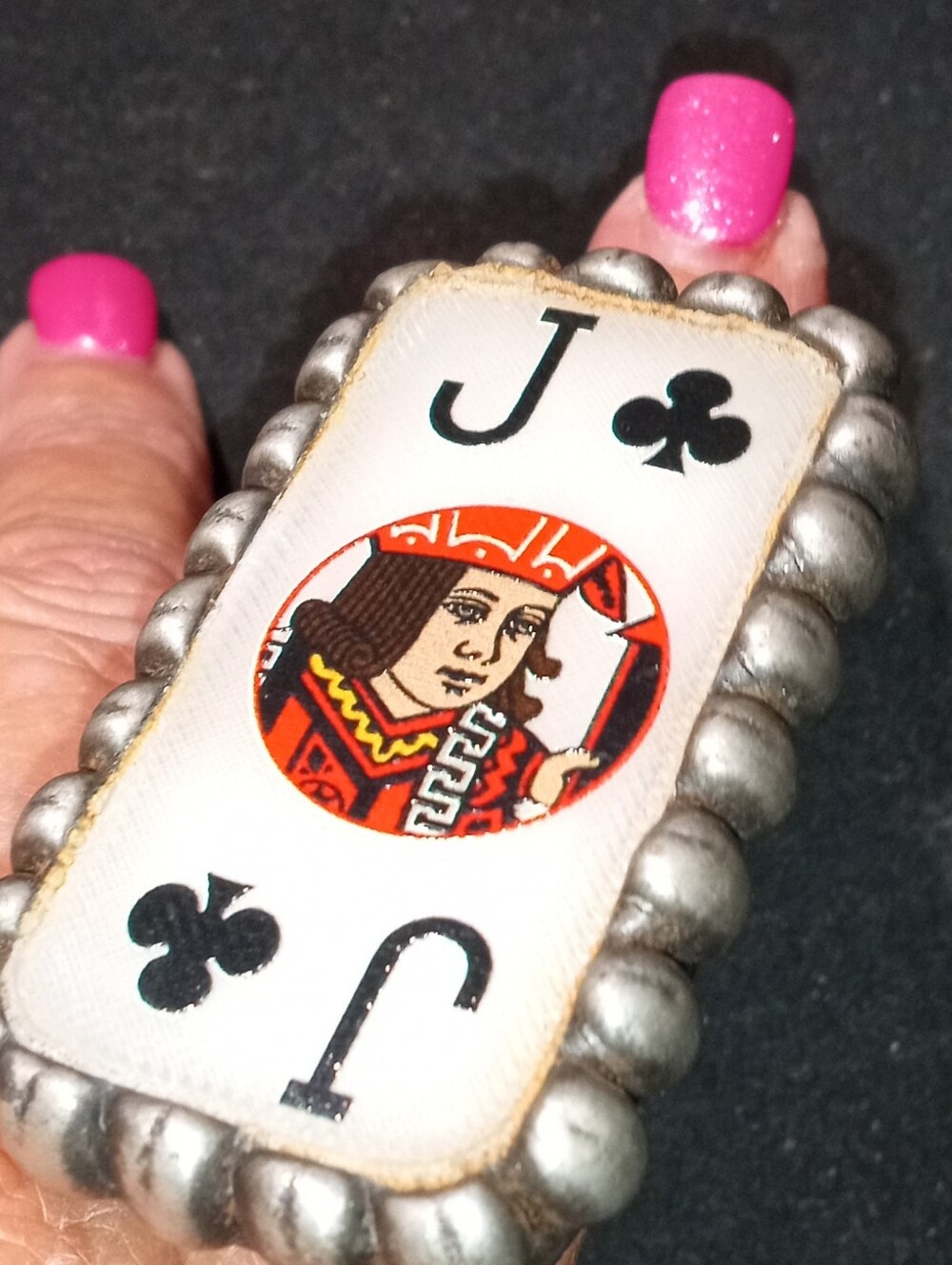 Jack of Clubs Statement Ring/Scarf Ring - Fashion Accessory